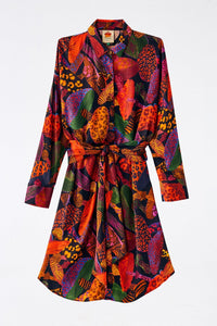 MEDIA OFF LINE_Chemise Leopard Mushroom - Noir