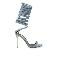 SERGIO ROSSI Sandales Shibari Area 105 en cuir - Bleu