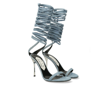 SERGIO ROSSI Sandales Shibari Area 105 en cuir - Bleu