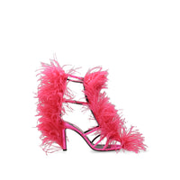 SERGIO ROSSI Sandales Amazona Area 95 en satin - Rose
