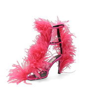 SERGIO ROSSI Sandales Amazona Area 95 en satin - Rose