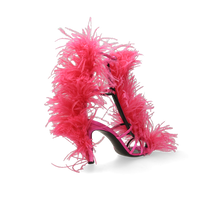 SERGIO ROSSI Sandales Amazona Area 95 en satin - Rose