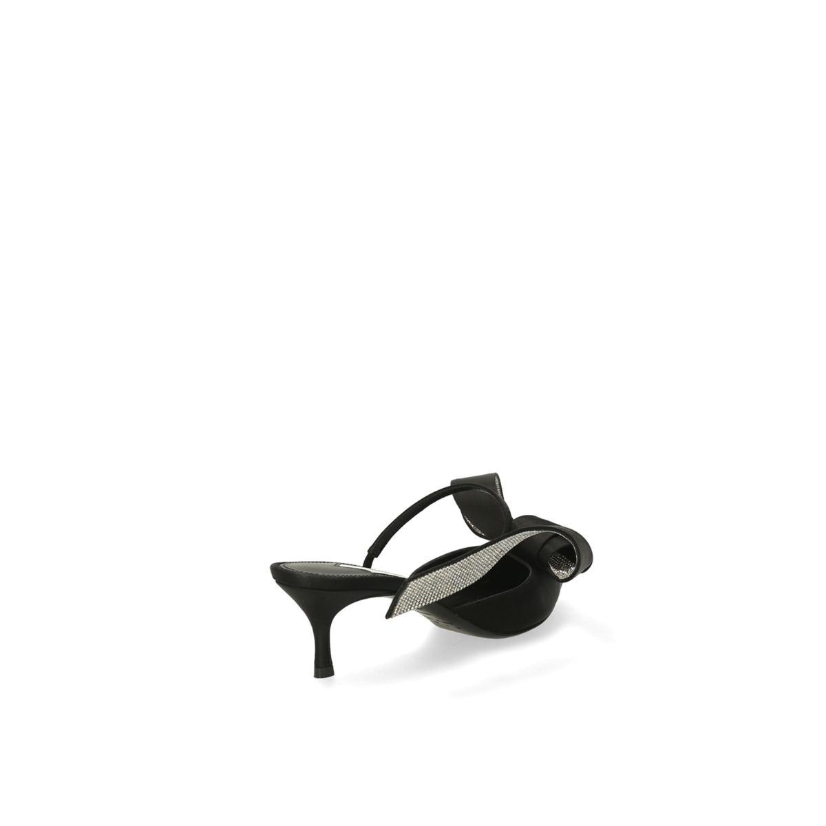SERGIO ROSSI Sandales Marquise Area 50 en satin - Noir