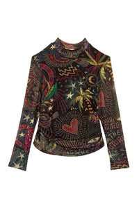 Blouse Amazonia en tulle - Multicolore