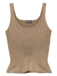 Débardeur en maille sculptante - Dark Beige