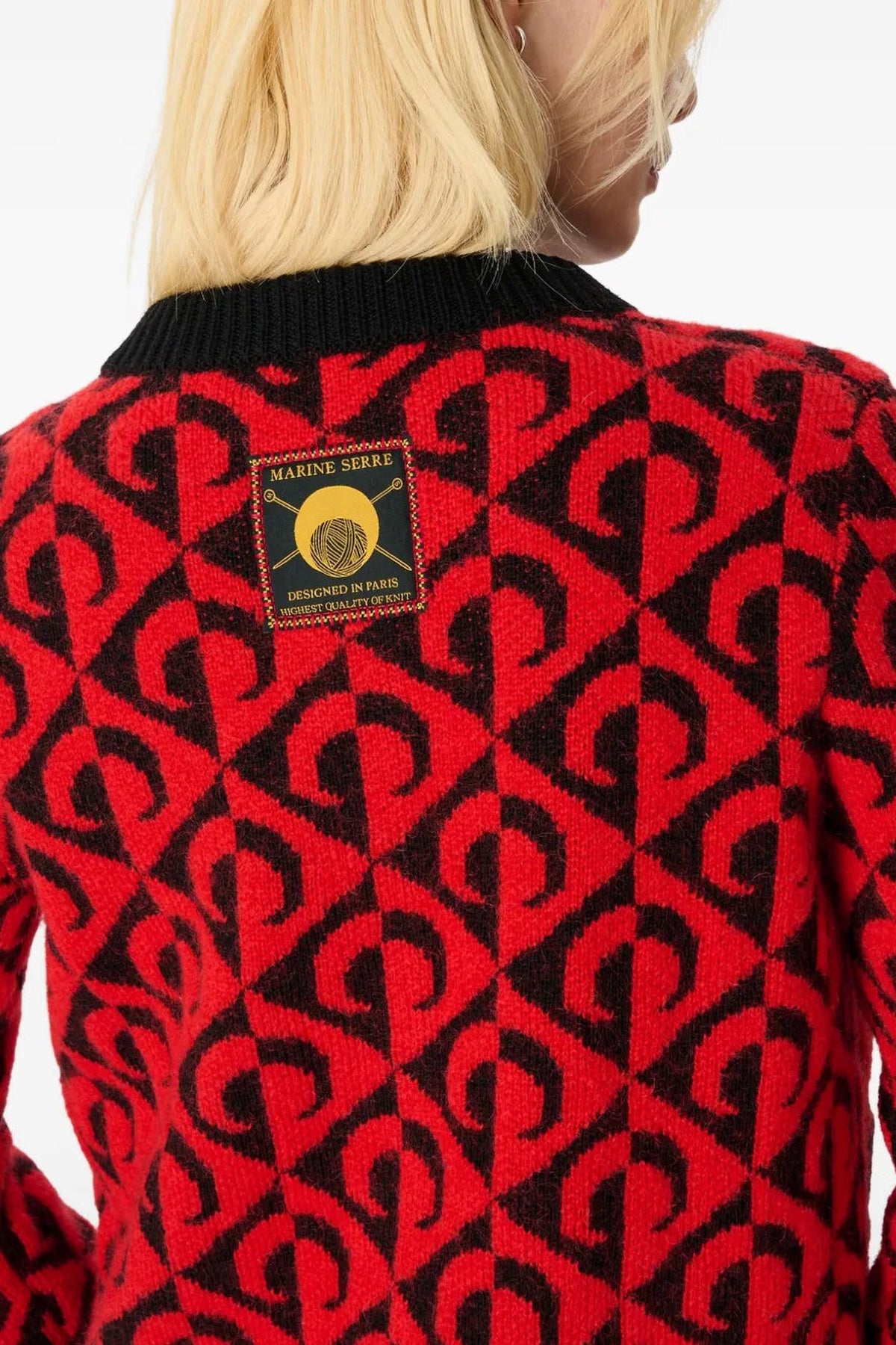 Moon Lozenge Knit Cardigan - Multicolore