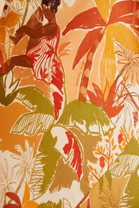 Robe midi Leopard Forest Sand - Orange