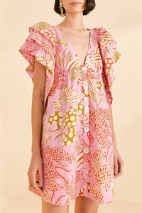 Robe courte Lobsters - Rose