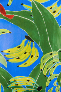 NEW_Banana Leaves Blue Robes longues - Banana Leaves Blue