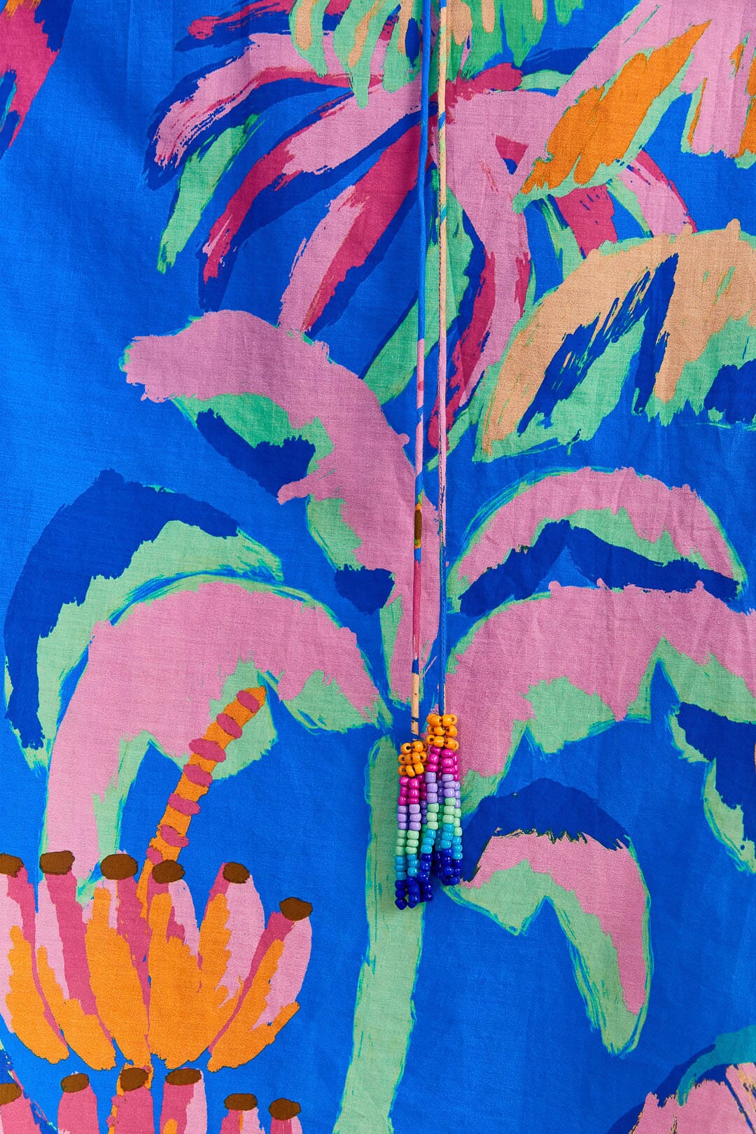 DJV_Painted Jungle Blue Robes midi - Painted Jungle Blue