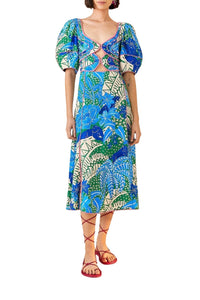 DJV_Jungle Panther Green Robes midi - Jungle Panther Green