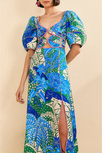 DJV_Jungle Panther Green Robes midi - Jungle Panther Green