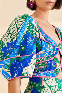DJV_Jungle Panther Green Robes midi - Jungle Panther Green