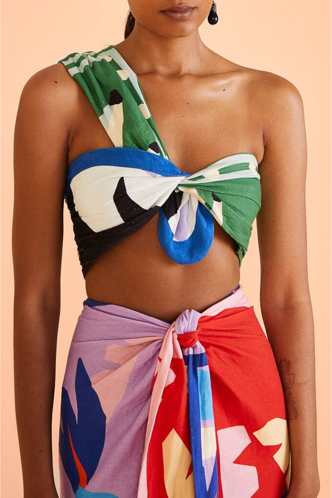 DJV_Brasil Bahia Scarves Multicolor Tops & T-Shirts - Brasil Bahia Scarves Multicolor