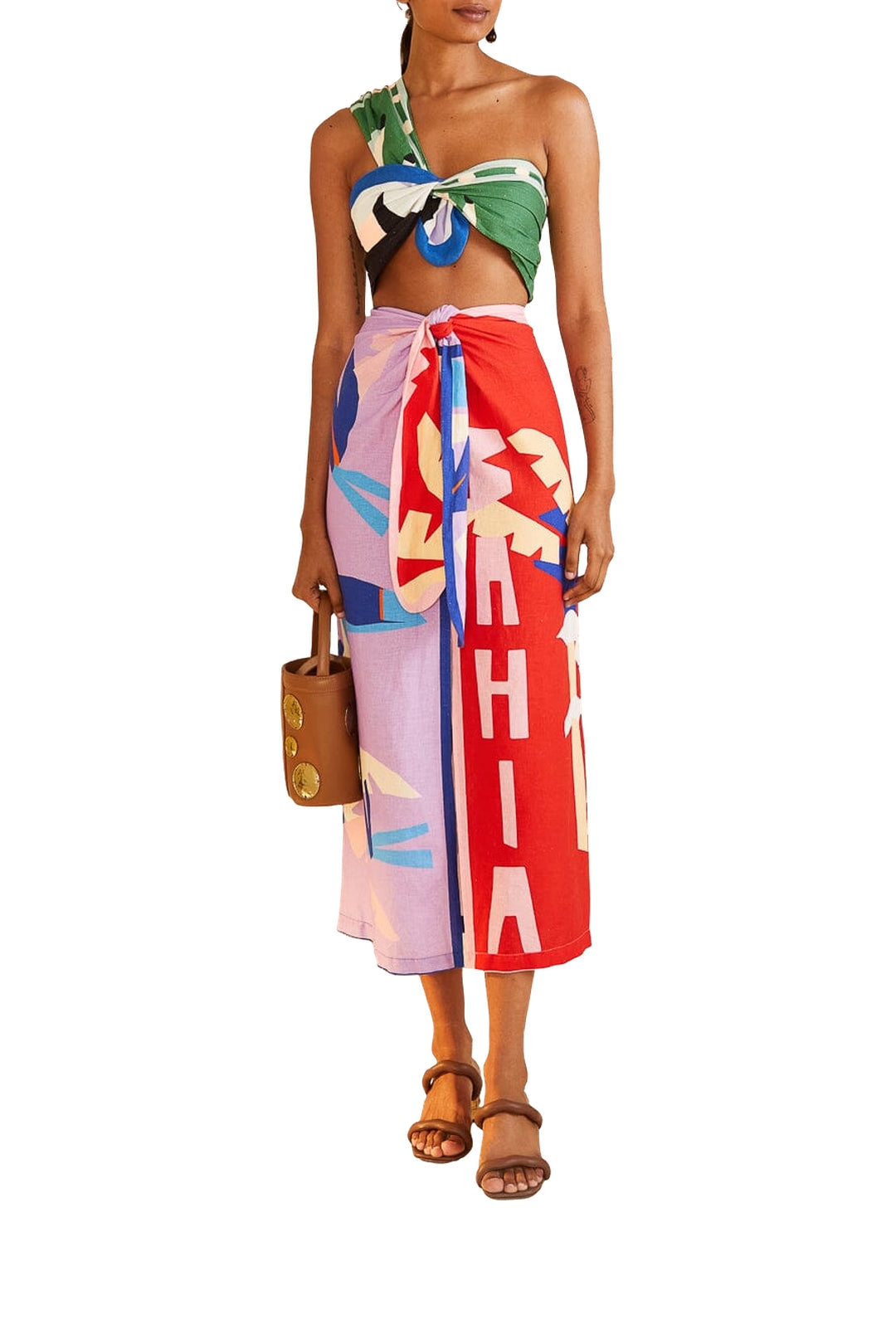 DJV_Brasil Bahia Scarves Multicolor Tops & T-Shirts - Brasil Bahia Scarves Multicolor