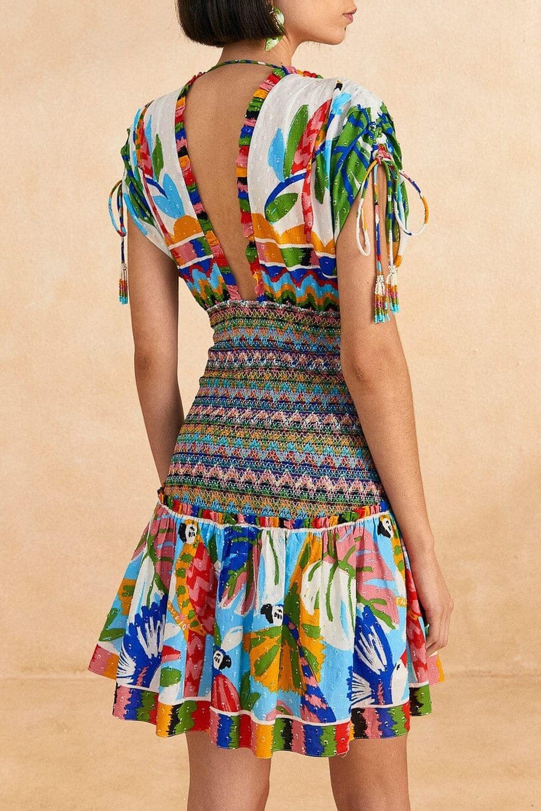 Robe courte Colorful Forest - Multicolore