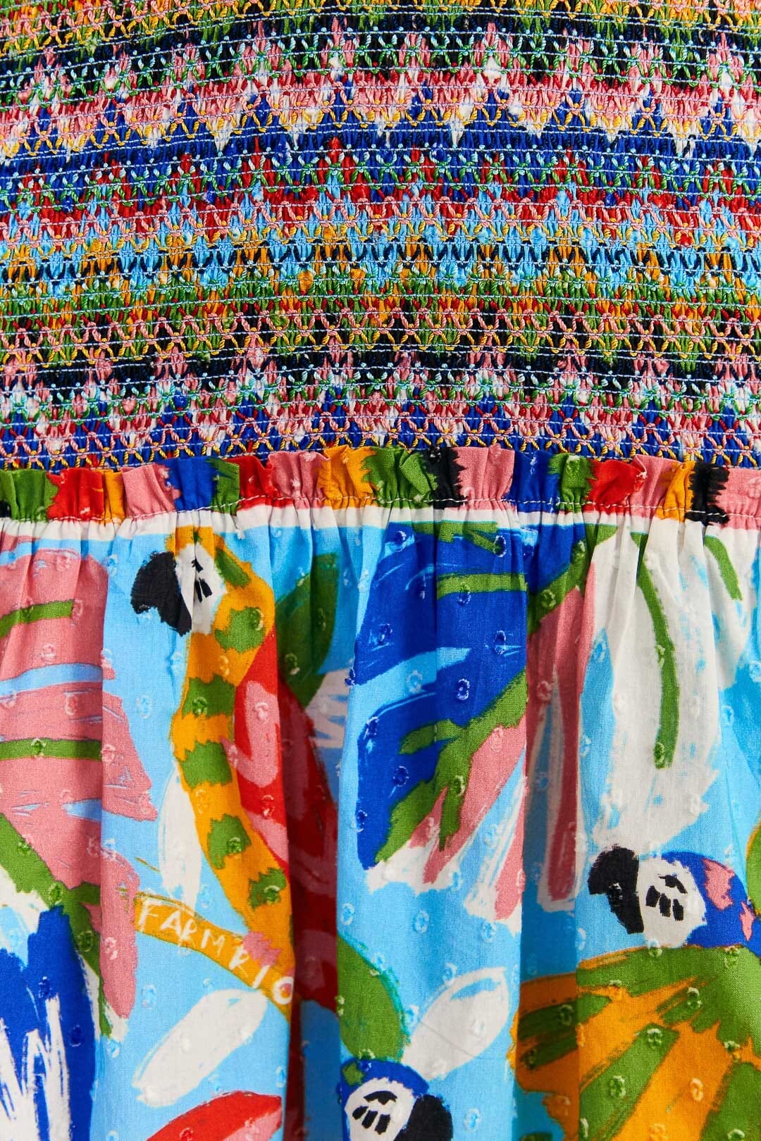 Robe courte Colorful Forest - Multicolore