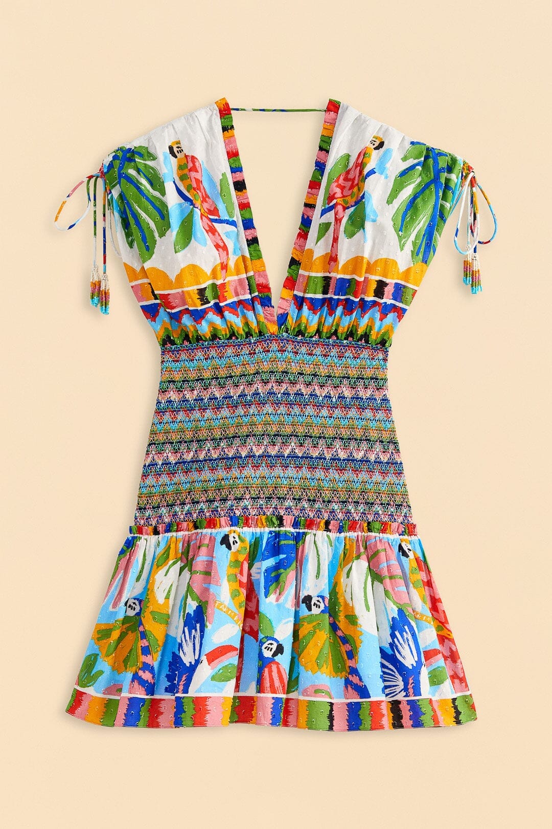 Robe courte Colorful Forest - Multicolore