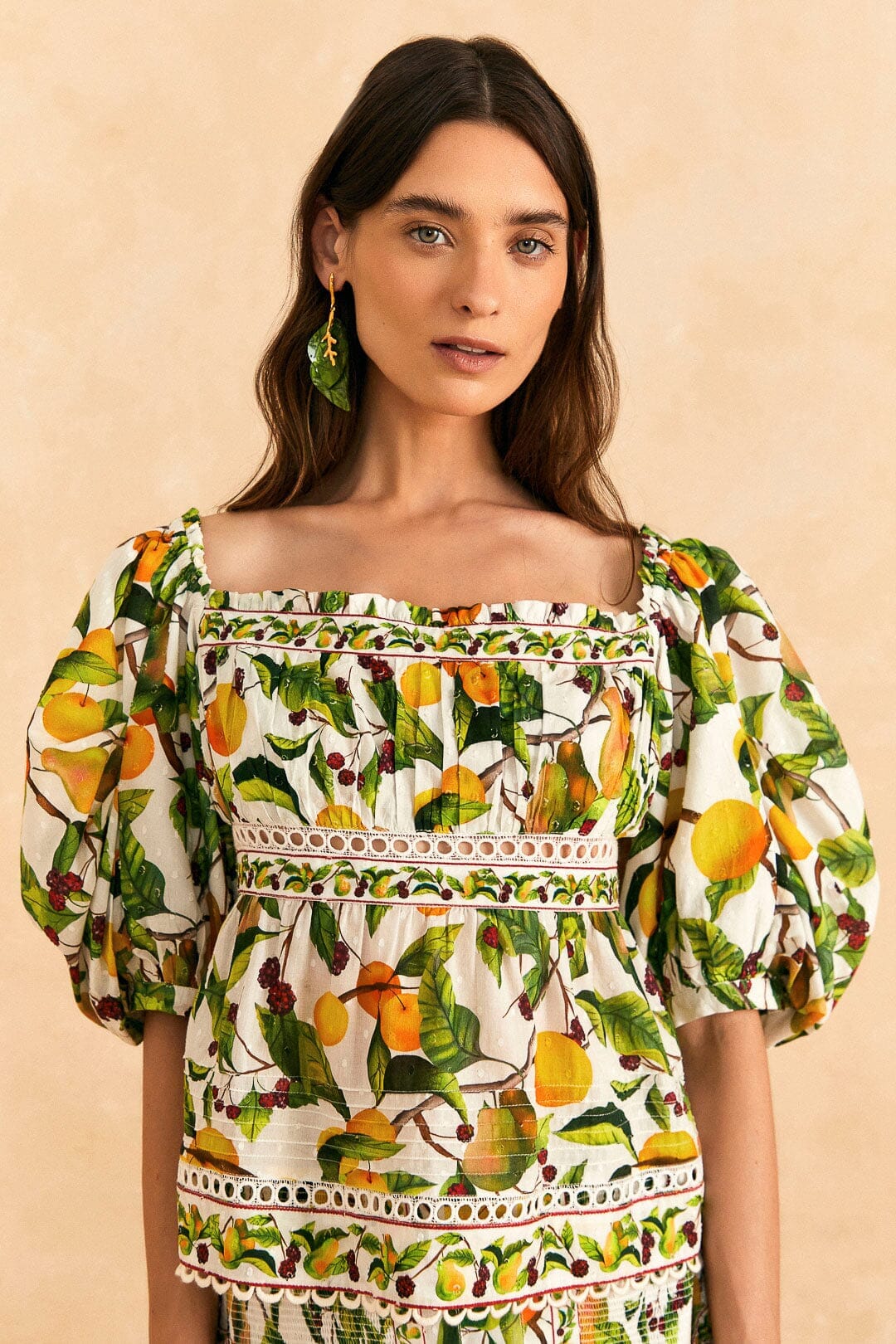 NEW_Fruit Orchard Off-White Chemises & Blouses - Fruit Orchard Off-White
