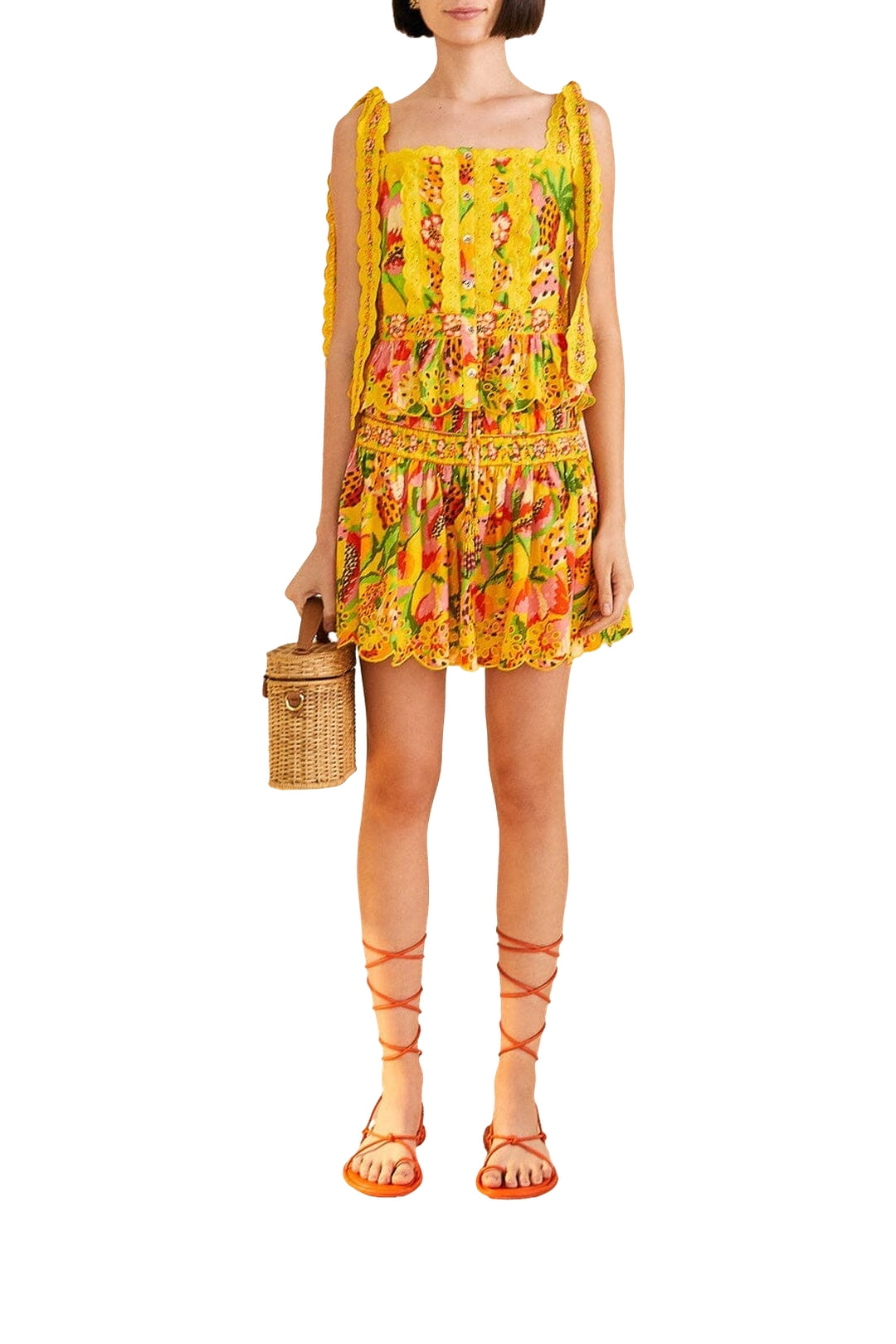 Blouse Fruits Paradise - Jaune