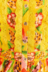 Blouse Fruits Paradise - Jaune