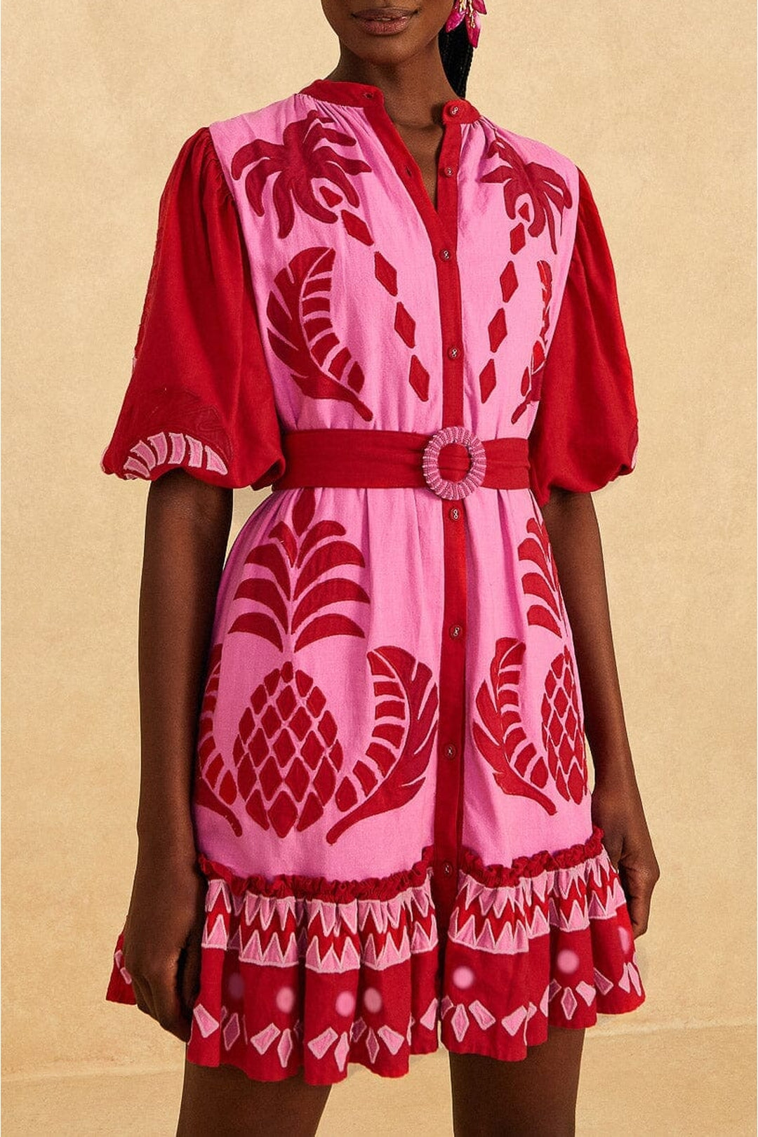 DJV_Jungle Scarf Red Robes courtes - Jungle Scarf Red