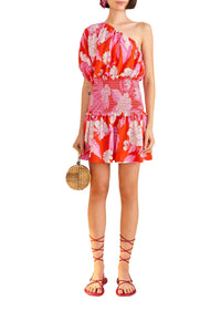 Dewdrop Floral Red Robe courte - Dewdrop Floral Red