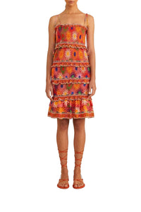 Robe courte Summer Sun Coral - Rouge