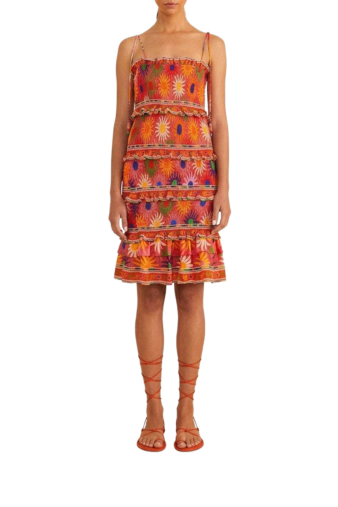 Robe courte Summer Sun Coral - Rouge