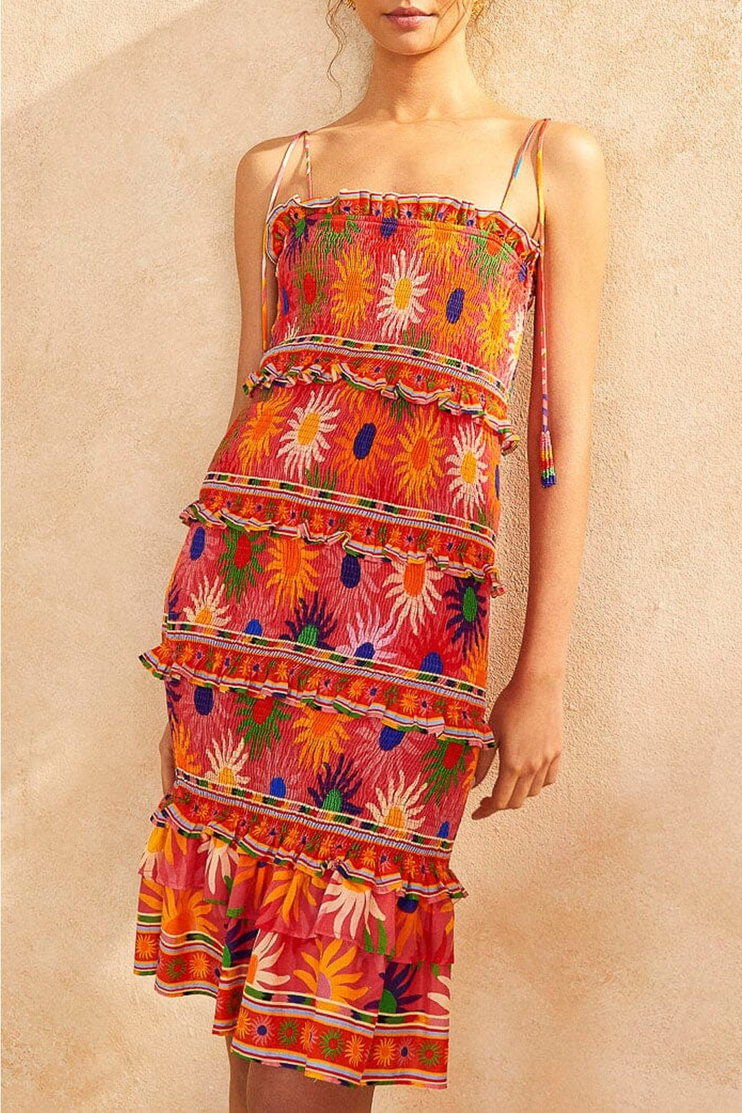 Robe courte Summer Sun Coral - Rouge