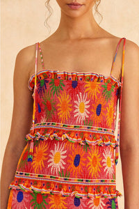 Robe courte Summer Sun Coral - Rouge