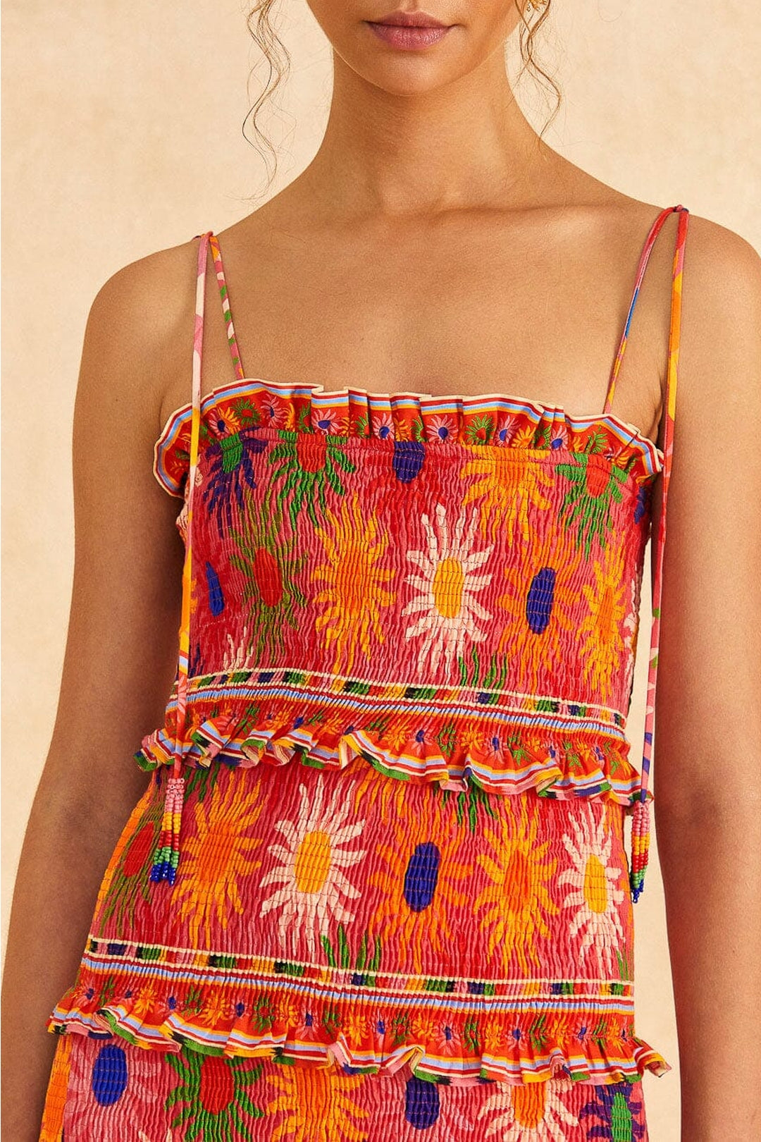 Robe courte Summer Sun Coral - Rouge