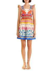 Vivid Garden Off White Robe courte - Vivid Garden Off White