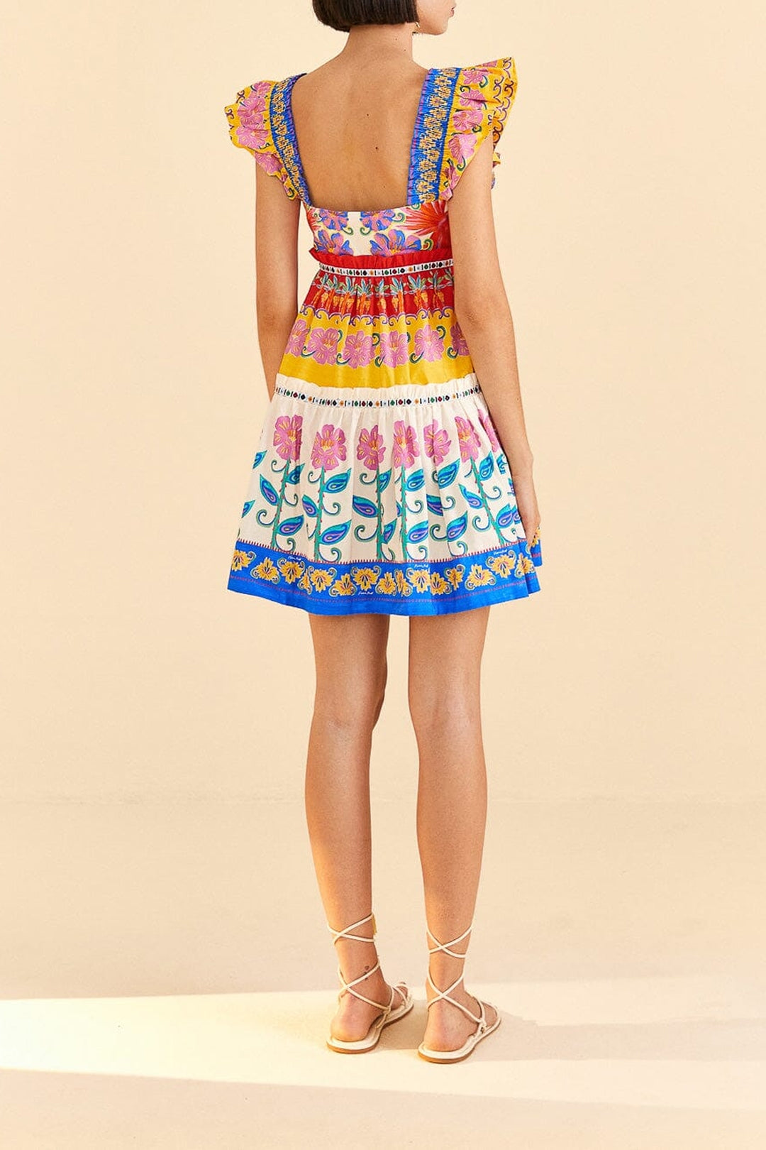 Robe courte Vivid Garden - Multicolore