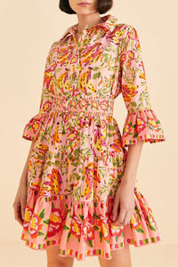 Robe courte Painted Bananas - Rose