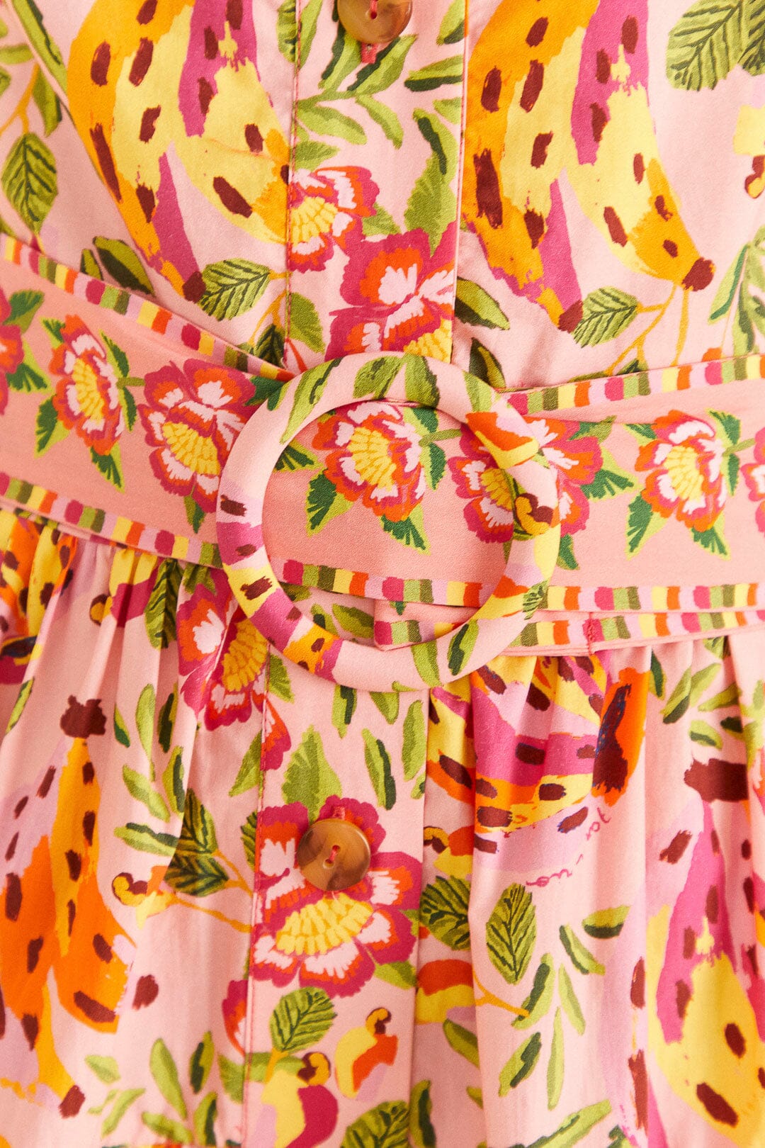Robe courte Painted Bananas - Rose