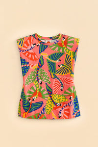 DJV_Macaws Coral Tops & T-Shirts - Macaws Coral