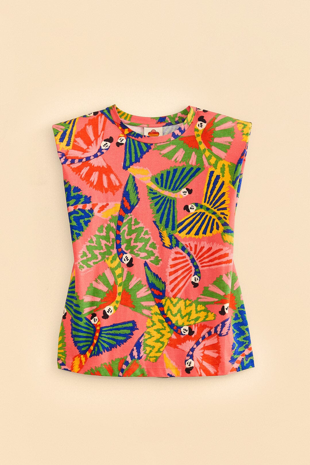 DJV_Macaws Coral Tops & T-Shirts - Macaws Coral
