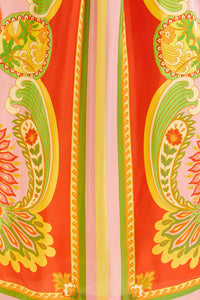 Robe midi Beach Toucans - Orange