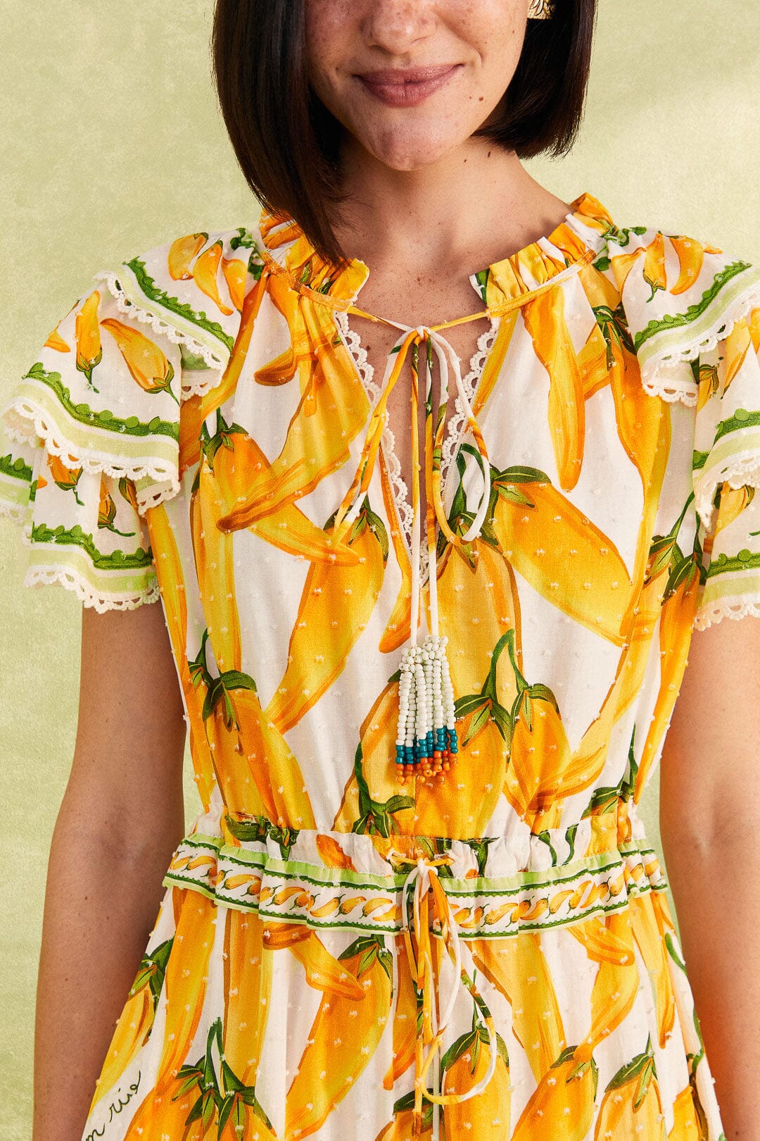 Robe longue Peppers - Jaune