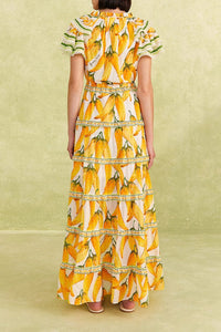 Robe longue Peppers - Jaune