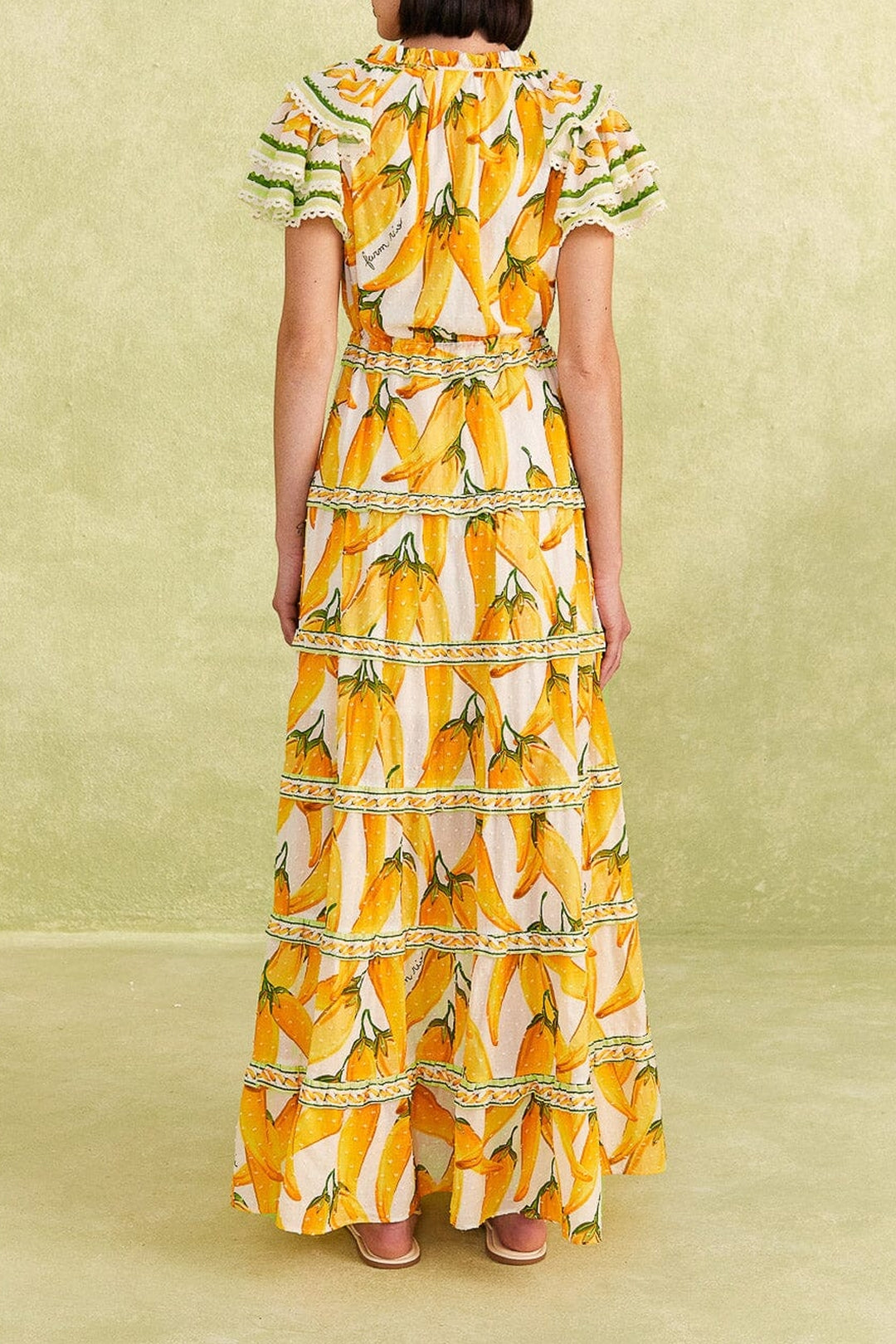 Robe longue Peppers - Jaune