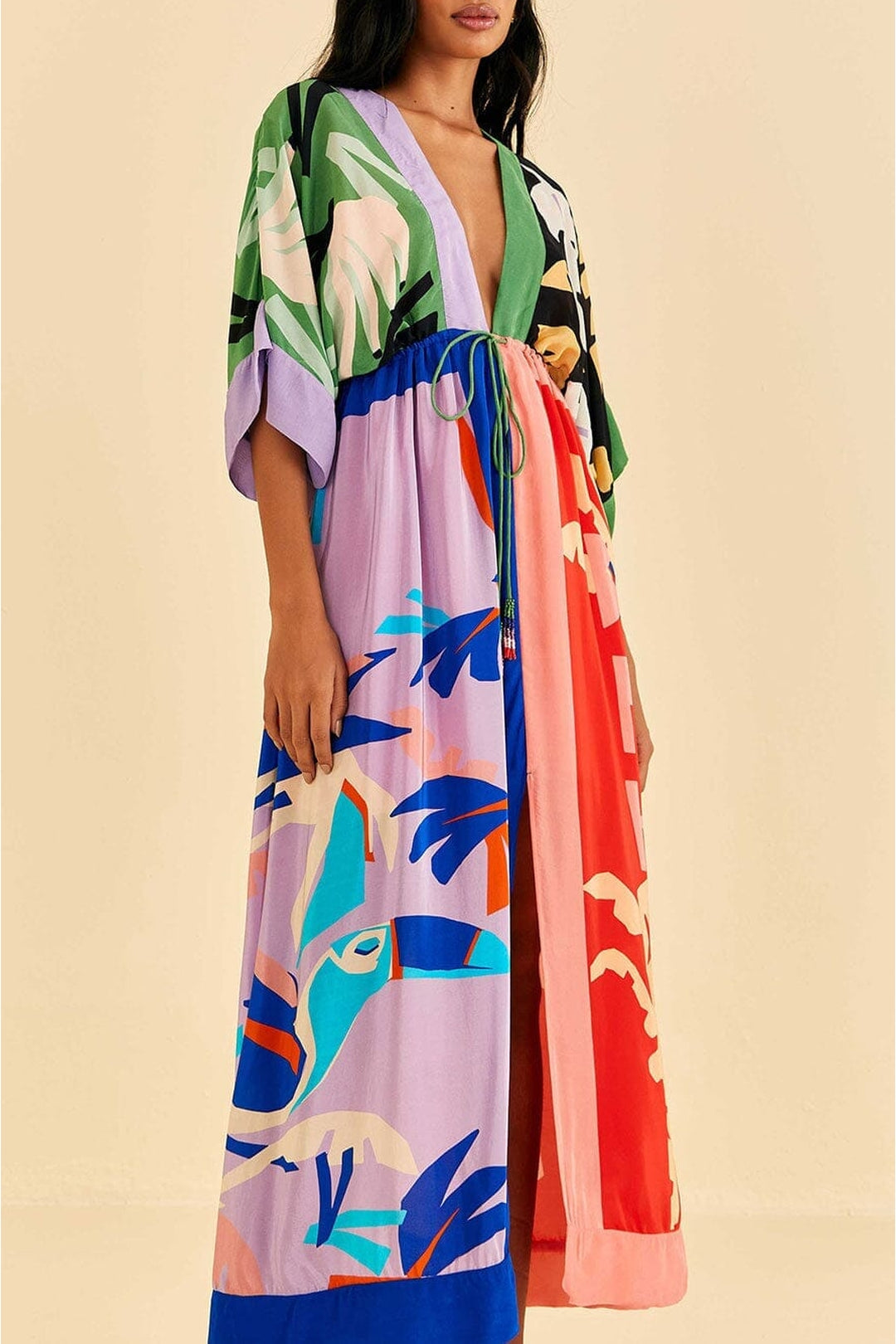Robe longue Brasil Bahia - Multicolore