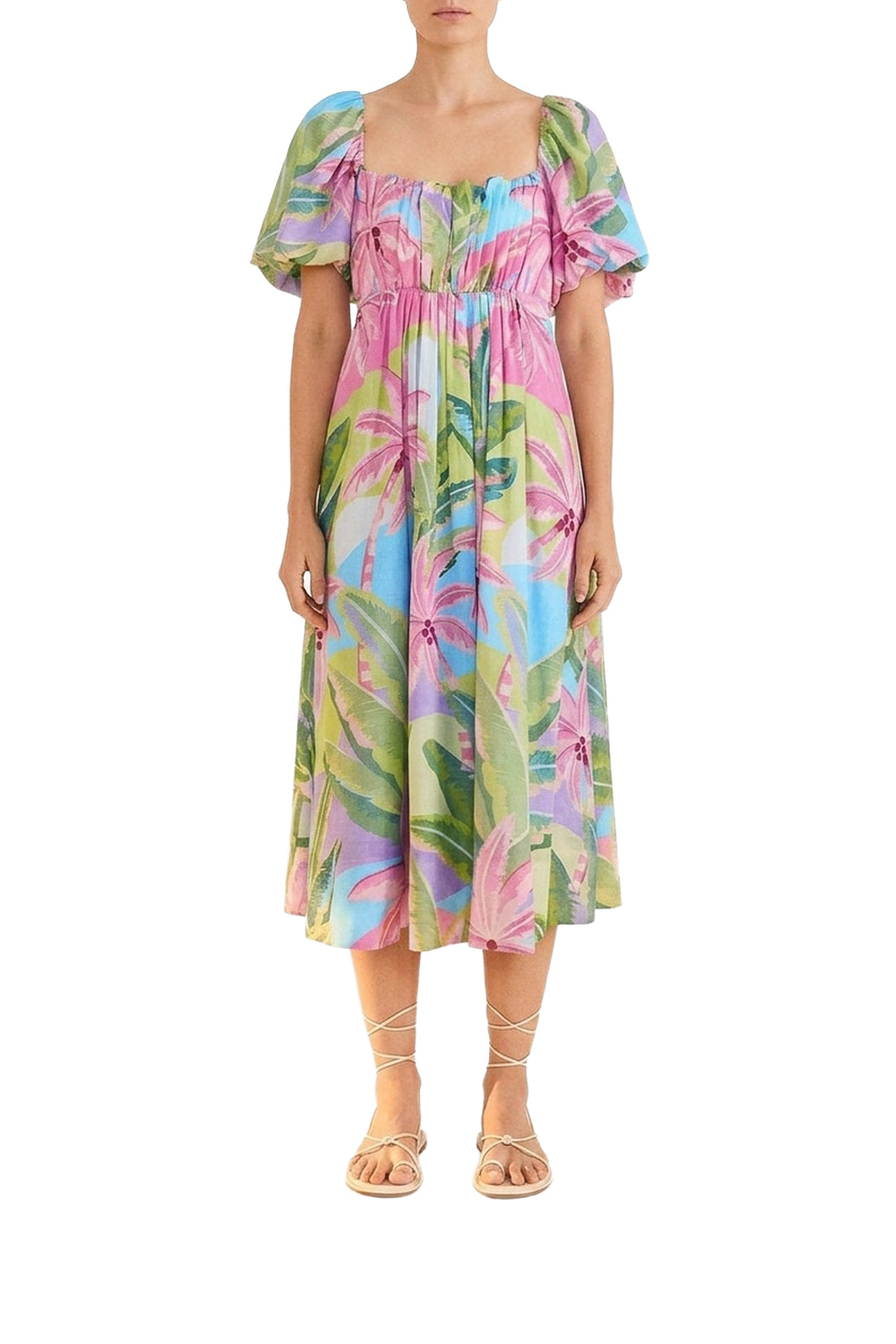 Robe midi Beach Vibe - Multicolore