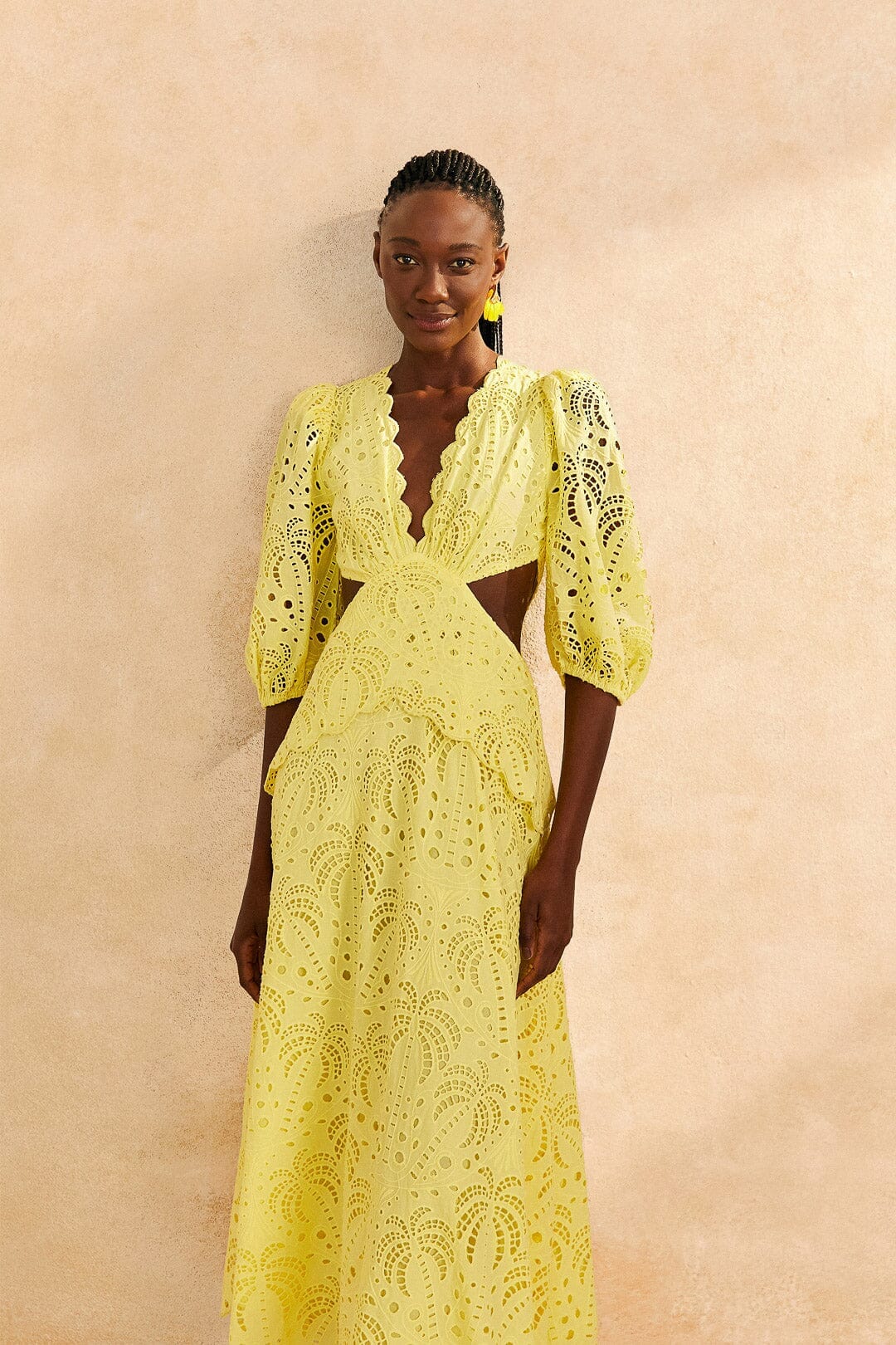 Light Yellow Robes midi - Light Yellow