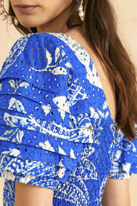 DJV_Lace Bananas Navy Blue Robes courtes - Lace Bananas Navy Blue