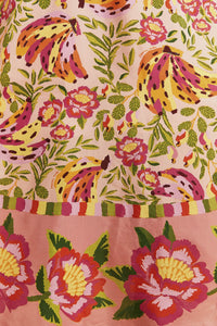 Robe midi Painted Bananas - Rose