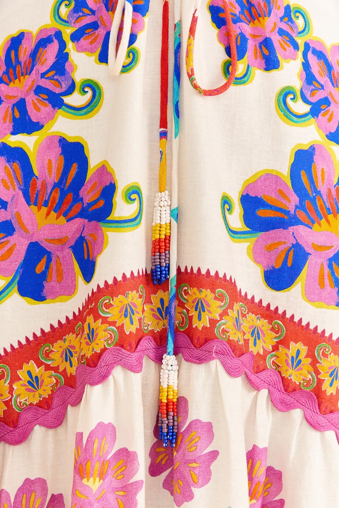 MEDIA OFF LINE_Robe maxi Vivid Garden en lin - Multicolore