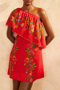 Tropical Red Robe courte - Tropical Red