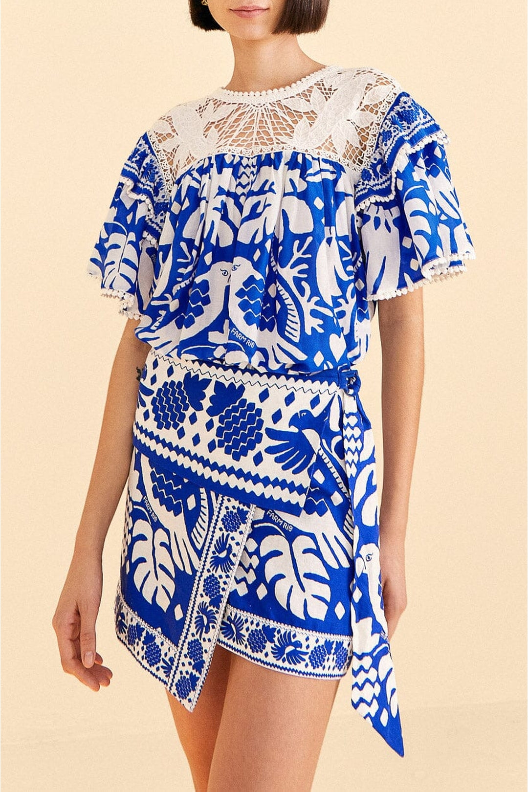 DJV_Jungle Scarf Navy Blue Jupes & Shorts - Jungle Scarf Navy Blue